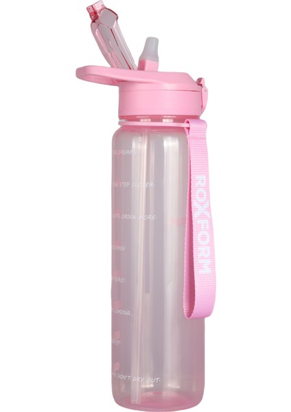 Suluk Matara 1100 Ml, Premium Pp Malzeme, Sağlıklı Bpa & Bps Içermez, Kılıflı, Çift Kapaklı, Koku Yapmaz, Sızdırmaz ve Dayanıklı, Pembe fırsatları