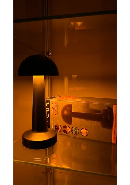 Lizbon Şarjlı Masa Lambası (Siyah) fırsatları