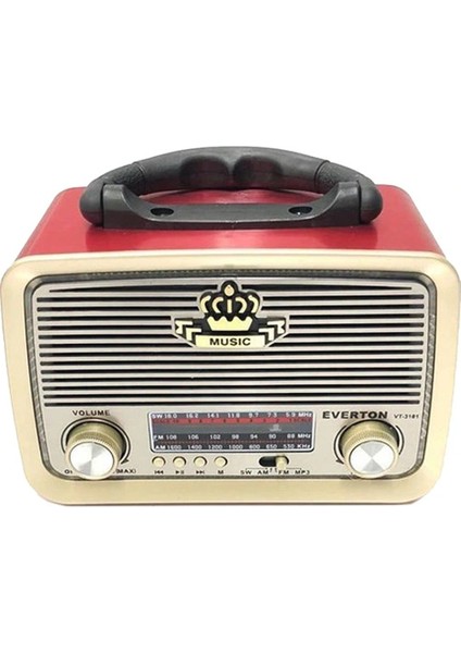 Bt USB Ibreli Şarjlı Radyo (4887)