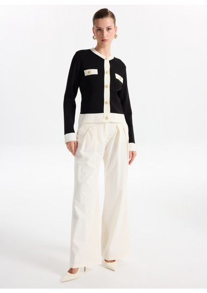 Siyah - Beyaz Kadın Hırka F5WL-HRK0019 fiyatları