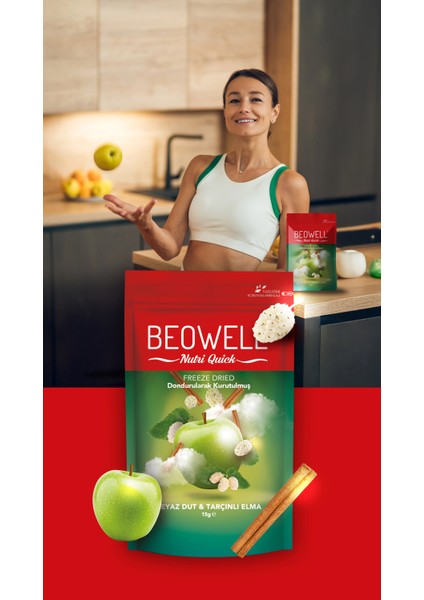 Nutri Quick – Freeze Dried Dondurularak Kurutulmuş Beyaz Dut & Tarçınlı Elma fırsatları