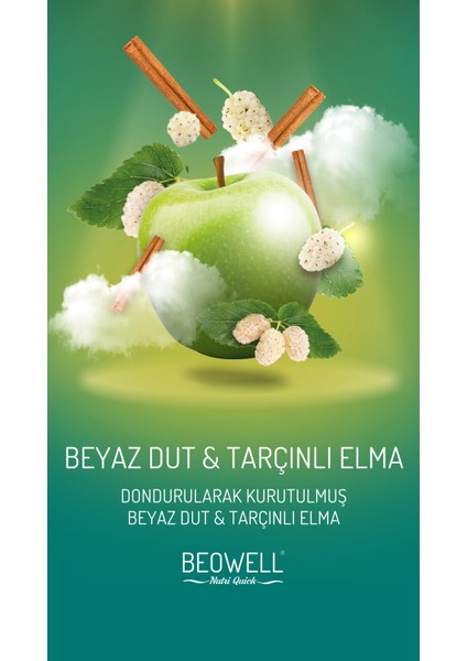 Nutri Quick – Freeze Dried Dondurularak Kurutulmuş Beyaz Dut & Tarçınlı Elma indirimleri