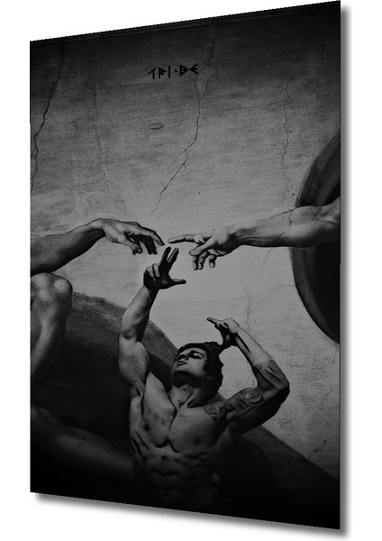 Yaratılışın Dokunuşu Klasik Sanat Yağlı Boya Görünümlü Ahşap Dekoratif Tablo Dikdörtgen Tablo modelleri