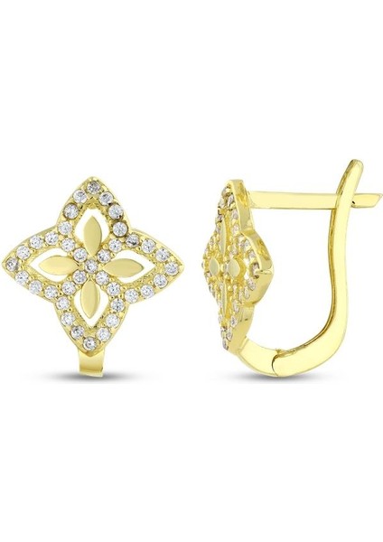 Altın Tasarım Küpe - 14K