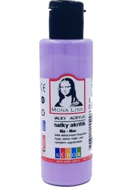 Monalisa Akrilik Boya Chalky 70 ml Lila SD170-06 (12 Adet)