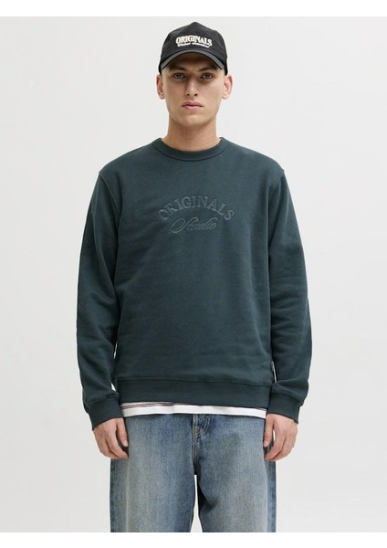 Jack Jones Bleecker Brandıbg Relax Fit Erkek Sweat 12286775