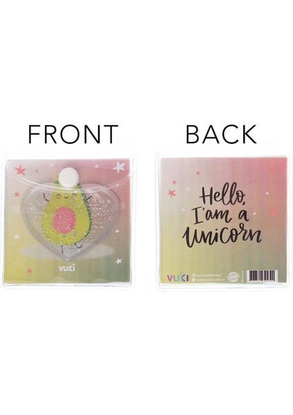 Vuki Küp Bloknot Simli Sulu 6,3x6,3 cm Avokado VK-0111-4