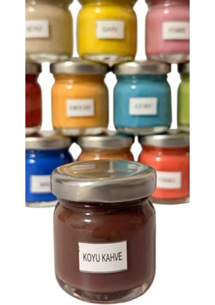 Seramik Çini Boyası 40CC Koyu Kahve