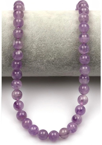 Lavanta Ametist (Aa Kalite) Doğal Taş Dizi 8 mm Yuvarlak Kesim fiyatları