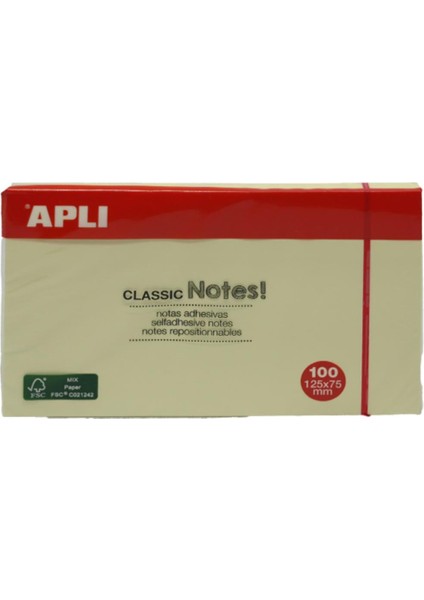 Apli Yapışkanlı Not Kağıdı Classic 100 Yp 125X75 10976 fiyatları