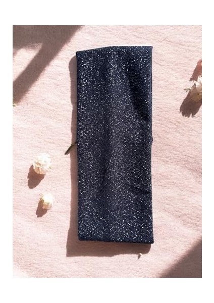 Kalın Saç Bandı, Kalın Simli Elastik Saç Bandı, Soft Elastic Winter Ear Warmer, Gray (Lacivert Sim - Yeşil Sim, 8 Cm) fiyatları