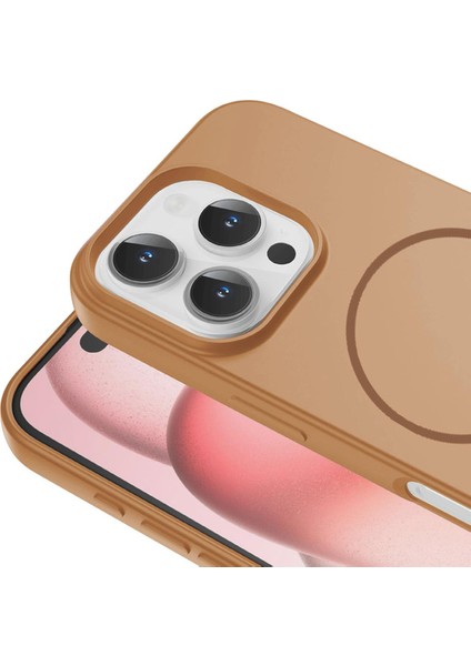 iPhone 16 Magsafe Özellikli Içi Kadife Yumuşak Aqua Silikon Kılıf fiyatları