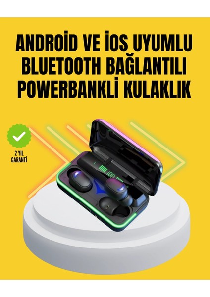 E10 Powerbanklı Bluetooth Kulaklık Oyun Modu ve Şık Tasarım