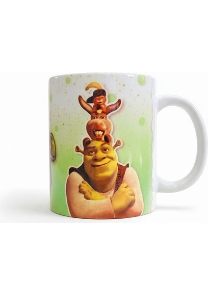 Stitch Angel Shrek Ağız Detaylı Tasarım Hediyelik Kupa Bardak fiyatları