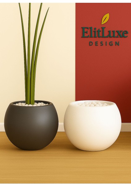 Elitluxe Design 150 cm Yapay Bambu Salon Bitkisi – Doğal Bambu Gövde - 30X30CM Dekoratif Mat Küre Plastik Lüx Saksılı fırsatları