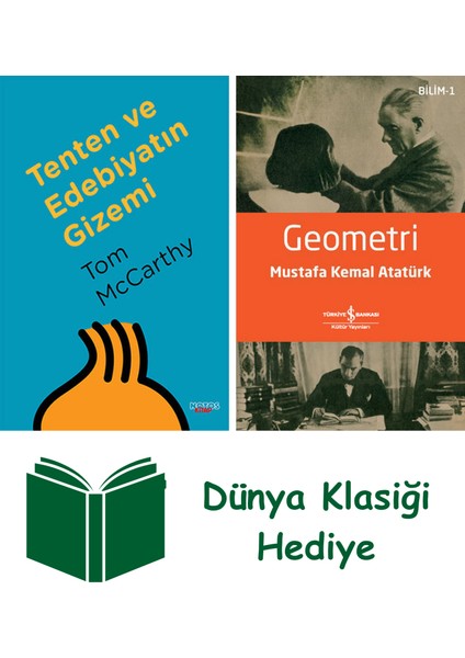 Tenten ve Edebiyatın Gizemi + Geometri + Dünya Klasiği Hediye