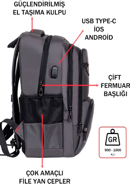 Laptop Sırt Çantası 14-15,6 Inç Su Geçirmez Kumaş Darbe Emici Koruma Dada 04 fırsatları