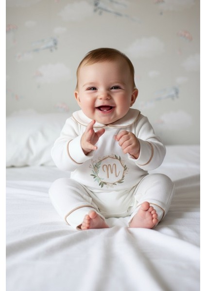 Isme Özel Nakışlı 6 Parça Yenidoğan Set %100 Pamuk Tulum Battaniye Şapka Yastık Puset Örtü Eldiven fiyatları