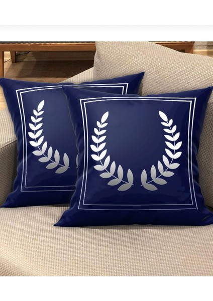 Tac - Desenli 2'li Dekoratif Kadife Kumaş Kırlent Kılıf - Çift Taraflı Baskı fırsatları