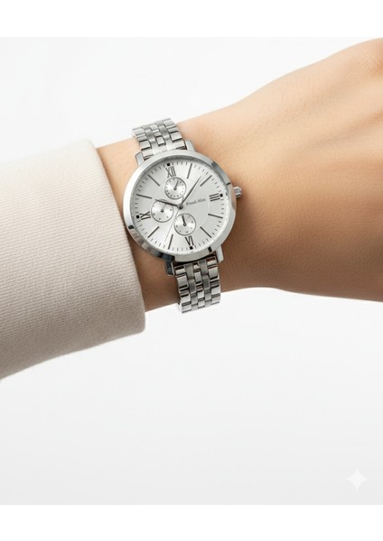 Kadın Kol Saati Gümüş Renk, Gümüş Kadran - Şık Metal Kordon, 2 Yıl Garantili modelleri