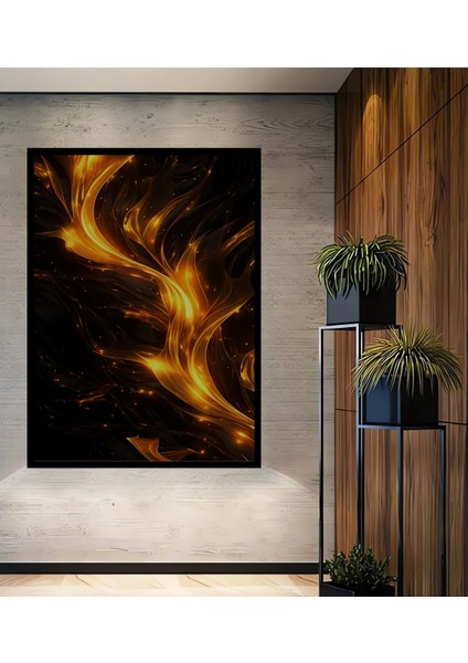 Ateşin Dansı Yağlı Boya Görünümlü Ahşap Dekoratif Tablo Dikdörtgen Tablo fiyatları