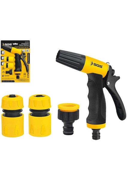 Bfs Sgs 4253 3 Fonksiyonlu Sulama Tabancası (4 Parça Set)
