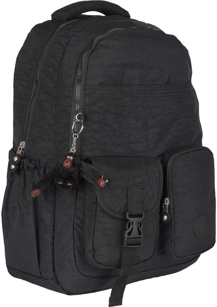 Relaxion Suya Dayanıklı Klinkır Kumaş 9 Bölmeli Geniş Hacimli Okul Günlük Spor Seyahat Sırt Çantası