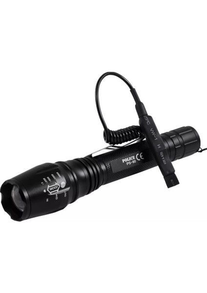 Ps-90 Cree T6 LED Avcı Şarjlı El Feneri