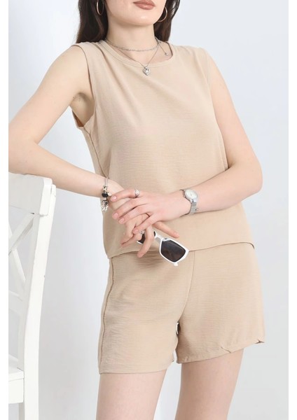 Şortlu Ayrobin Takım Bej fırsatları