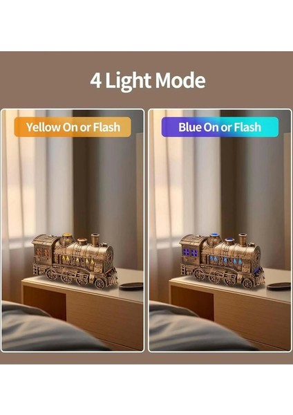 Tren Şeklinde Buharlı Oda Hava Nemlendirici Işık Buhar Makinesi Kumandalı - Lisinya