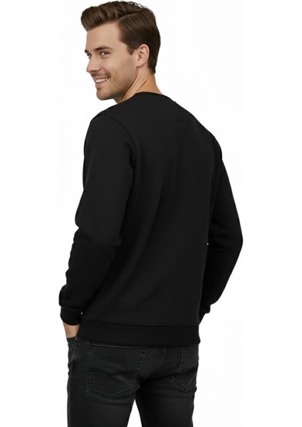 Erkek Büyük Beden Sıfır Yaka Selanik Sweatshirt BGL-ST04871 modelleri