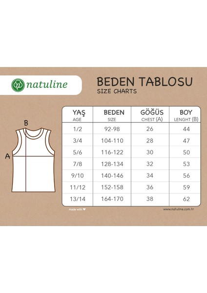 Erkek Çocuk Organik Pamuk Ribana Atlet 3'lü Paket