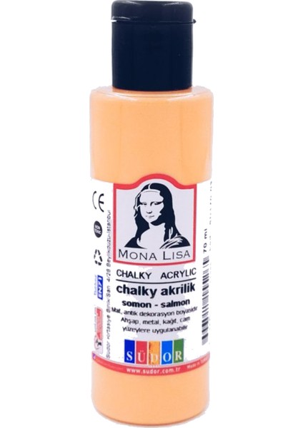 Monalisa Akrilik Boya Chalky 70 ml Somon (12 Adet)
