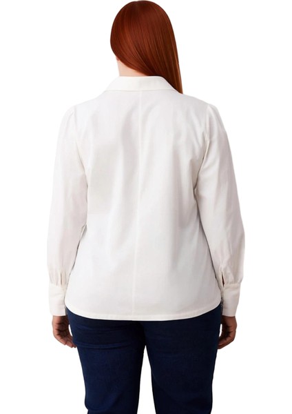 Kadın Balon Kol Regular Fit Pamuklu Gömlek Fonksiyonel Dayanıklı Kaliteli Konforlu Estetik indirimleri