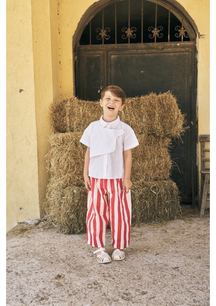 Parçalı Oxford Gömlek Beyaz fiyatları