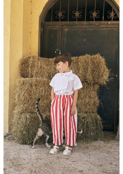 Parçalı Oxford Gömlek Beyaz fırsatları