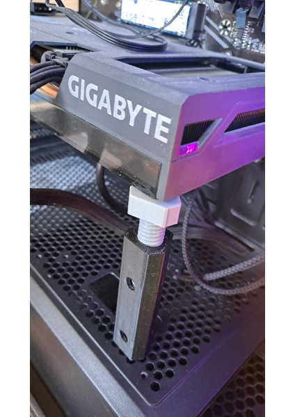 Ayarlanabilir Ekran Kartı Tutucu, 3D Baskı Modern Tasarım, Gpu Sarkma Önleyici Destek Standı (Siyah/beyaz) fiyatları