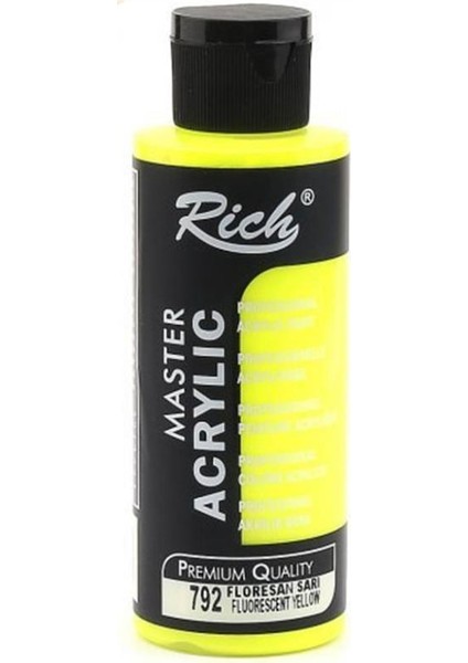 Rich Akrilik Boya Florasan Master 120 cc Sarı fiyatları