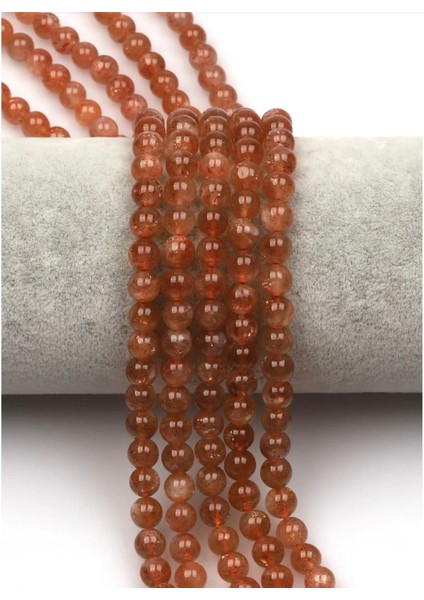 Güneş Taşı Doğal Taş Dizi 6 mm Yuvarlak Kesim