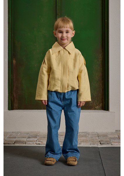 Apoletli Bomb Ceket Sarı