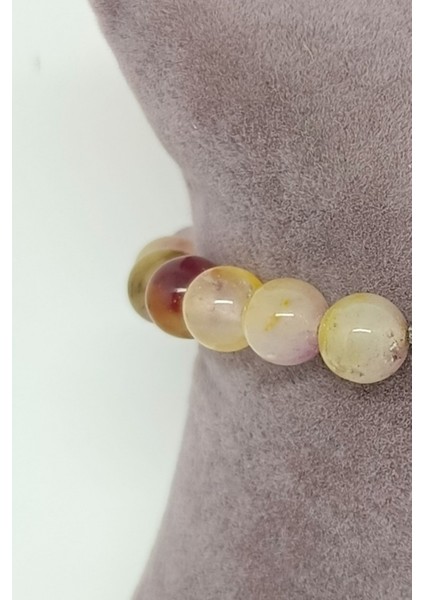 Gümüş Aksesuarlı Sitrin Doğal Taşlı Bileklik fiyatları