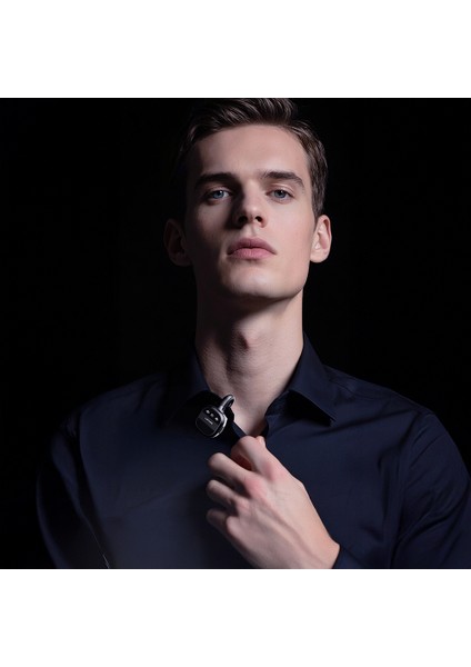 LM209 Type-C Portlu Kablosuz Yaka Mikrofonu Siyah