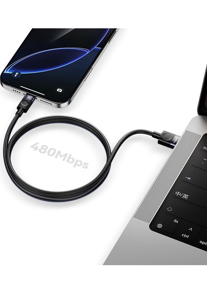 RS50L Usb-A To Lightning Örgü Tasarımlı Hızlı Şarj Özellikli Data ve Şarj Kablosu 1m Siyah fiyatları