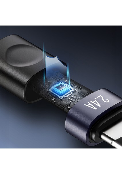 RS50L Usb-A To Lightning Örgü Tasarımlı Hızlı Şarj Özellikli Data ve Şarj Kablosu 1m Siyah