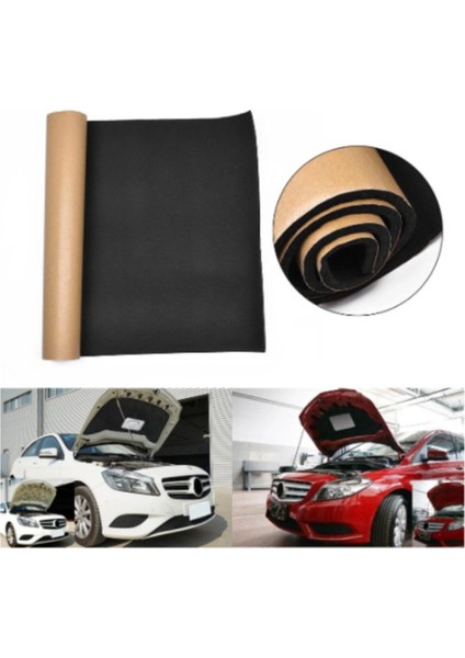 Oto Araç Karavan Ev Kaput Ses Yalıtım Süngeri Yapışkanlı Alev Almaz 9mm 100X150CM
