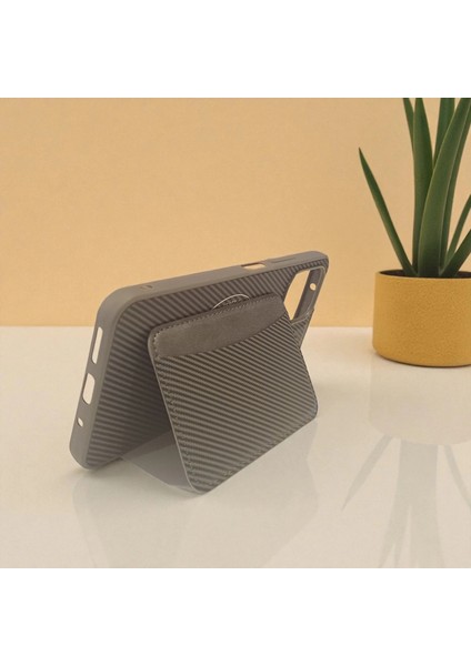 iPhone 15 Pro Max Uyumlu Rona Magcarbon Fiber Doku Manyetik Kılıf + Kartlık Cüzdan modelleri