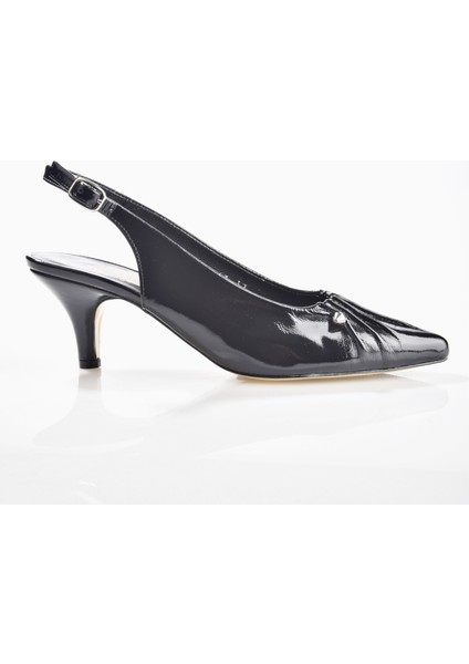 2543 Kadın Arkası Açık Dekorlu Topuklu Ayakkabı