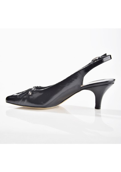 2543 Kadın Arkası Açık Dekorlu Topuklu Ayakkabı fırsatları