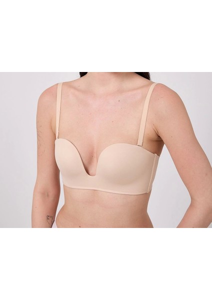 Freshness MSF05 Destekli V Dekolte Lazer Kesim Sütyen