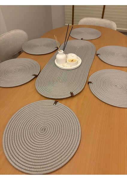 Herakles 6 Adet Supla+Runner Set 33 cm -Amerikan Servis Hasır